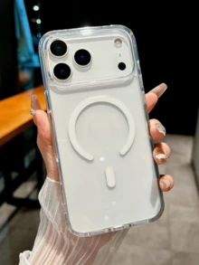 奢华超透明磁吸充电保护壳，兼容 17/16/15/14/13/12/11 Pro/Plus/Max/Air/XS Max/XR/X/Xs/7/8 Plus/7/8，亚克力超薄保护壳