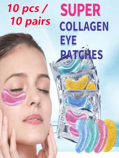 10pcs/10(Pairs) Gel Eye Ice Pack Cooling Eye Pad Care For Eyes, Dark Circles, Smooth Fine Lines Gel Eye Mask Gift For Women,Both Men And Women Can Use Beauty Tools,Reusable Gel Ice Eye Patches, Featuring Cooling Gel Beads To Relieve Eye Fatigue And Tension,The Best Valentine's Day Gift For Women,Christmas Decorations Home,Christmas Stocking Fillers,Room Decor,Travel Essential