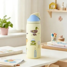 16OZ/32Oz Small Capacity Water Bottle- Portable Insulated Cup For Coffee, Juice Or Water. Suitable For Office Use, Car Rides, Shopping Trips. Perfect For Personal Use Or As A Gift. - Multicolor - View 1
