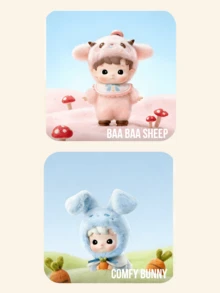 HACIPUPU Hug Series Blind Box Collectible, Cute Animal Theme Figure Blind Box, HACIPUPU Fan Figure Collection, Toy Collectible Blind Box, Exquisite Home Decor Ornament, Theme Party Scene Decoration, Birthday And Christmas Gift - Multicolor - View 5
