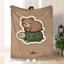 Comfortable Capybara Throw Blanket - Soft And Versatile For All Seasons, Suitable For Bedroom, Sofa, Travel - Modern Style With Cute Cartoon Capybara Print, Lightweight And Warm, Adorable Blanket - As Picture Shows - View 11