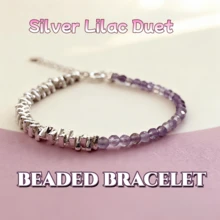 Purple Silver Bracelet: "Purple Qi Coming From The East" - A Unique And Delicate Design Bead Bracelet With A Few Ounces Of Silver, Stylish Jewelry Accessory - Multicolor - View 1