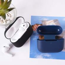 حافظة واقية من الجيل الثالث + فرشاة تنظيف، تحمي سماعة الأذن بفعالية، فرشاة التنظيف تزيل الأوساخ، فتحات دقيقة للشحن والفتح/الإغلاق - أزرق غامق - مشاهدة 6