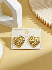 1. Pendientes de acero inoxidable chapado en oro hipoalergénicos, acabado mate, diseño grueso para mujeres 2. Pendientes hipoalergénicos de moda con textura geométrica, ligeros 3. Pendientes de joyería vintage, regalo para mujeres 4. Pendientes con colgante único y grueso de moda 5. Conjunto de pendientes chapados en oro para mujeres 6. Pendientes con colgante chapados en oro delicados, hipoalergénicos 7. Joyería de moda, regalo para mujeres, regalo de fiesta - Multicolor - Ver 1