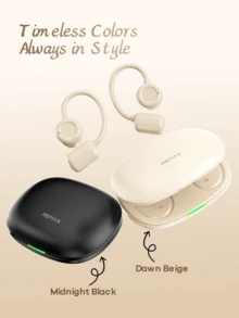 REMAX Open Ear Wireless Earbuds; All-Day Comfort (6g/Ear); APP Control With Custom EQ; 14.2mm Large Driver For Immserive Sound; ENC Noise Reduction For Clear Calls; Bluetooth 6.0; Sports Earphone - OWS-11 - 查看 9