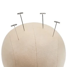 22-Inch Cork Canvas Mannequin Head With Mounting Holes For Wig Styling And Wig-Making, Complete With Cork Canvas Base And Headband Support Frame. - Light Brown 22-inch Set - View 8