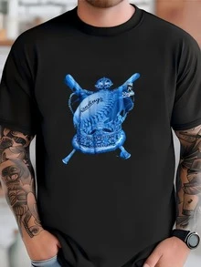 Mens Vintage 1990's Kansas City Royals Baseball Pro Player Graphic Tee Shirt - Xl T-Shirt - màu đen - Xem 1