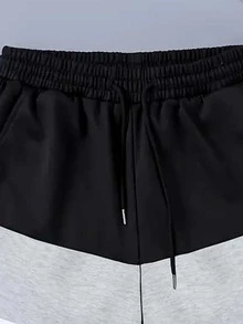 2 piezas Pantalones cortos casuales y transpirables de corte holgado con rayas, estilo deportivo y de moda para primavera/verano - Multicolor - Ver 5