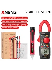 2pcs/Set High Precision 1999 Count Digital Multimeter With LED Display, AC Current, NCV Sensor, Professional Tool - Multicolor - View 2