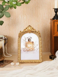 1 khung ảnh trang trí mạ vàng cổ điển, thiết kế retro trang nhã, phù hợp trang trí đám cưới, trang trí nhà cửa, món quà lý tưởng cho Giáng sinh, mùa đông, tiệc tùng, sinh nhật và là vật trang trí hoàn hảo cho đám cưới, sinh nhật và các lễ hội khác. - Nhiều màu - Xem 4
