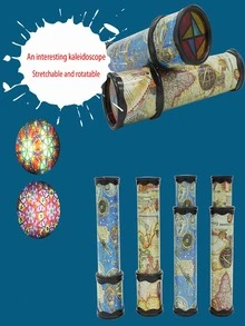 Caleidoscopio giratorio grande, caleidoscopio mágico transformador, caleidoscopio de colores cambiantes, colores aleatorios, adecuado para expandir la imaginación, regalos para amigos, regalos creativos, regalos interactivos - Multicolor - Ver 5