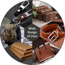 30 piezas Juego de remaches de tornillo Chicago de 7 tamaños, para manualidades de cuero DIY y encuadernación, 3 colores de remaches de tornillo (Oro) (M5 X 4, 5, 6, 8, 10, 12, 14) - Dorado - Ver 4