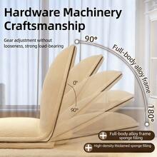 1pc Foldable Ergonomic Recliner Sofa Chair, 5-Level Adjustable Slouchy Sofa/Camping Stool Suitable For Living Room, Bedroom, Camping, Concerts, Adjustable Folding Floor Chair, Ideal Gift For Family - Multicolor - View 6