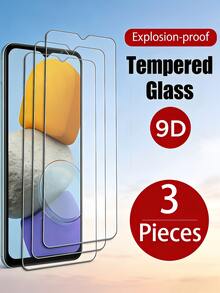 3片装高清钢化玻璃屏幕保护膜，适用于三星Galaxy S26 S25 A57 A37系列，防指纹光滑涂层，无气泡，易于安装，9H硬度，抗黄变，无白边，兼容手机壳，触控灵敏 - 無色 - 查看 62