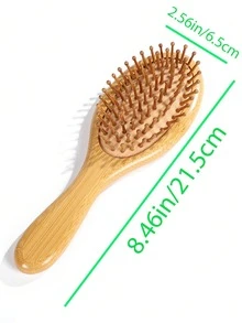 Bàn chải tóc massage bằng tre, bàn chải gỗ bản rộng, bàn chải gỗ nguyên khối, bàn chải tóc bằng gỗ mịn có đệm khí dùng trong gia đình, bàn chải massage, thích hợp cho tóc thẳng và tóc xoăn, bàn chải tóc, lược, dụng cụ tạo kiểu tóc, sản phẩm và phụ kiện chăm sóc tóc, cần thiết cho tiệm cắt tóc, thẩm mỹ viện, du lịch, mùa tựu trường. - Nhiều màu - Xem 14