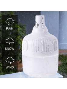 6Piezas 90wPortatil Recargable Emergencia Usb Luce Lámpara Foco Led,Luz Portátil De Ahorro De Energía Led Con Batería Recargable, Bombilla Colgante De Alta Potencia Para Iluminación Interior Y Emergencia. - Gris Claro - Ver 7