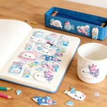 可爱熊猫泡泡贴纸套装：闪亮可爱贴纸 - 非常适合装饰笔记本、iPad、日记本、水瓶、相册等等 | 色彩缤纷的闪光装饰，婚礼季、母亲节的完美礼物 - 3D貼紙26 - 查看 2