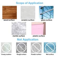 Cinta 3 y 2 m Nano Doble Cara Ancha Adhesiva Trasparente Mágica Lavable Sin Rastros Reutilizable - Blanco - Ver 2