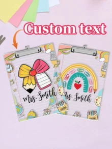 1-2pcs Customizable Name Writing Board For Teachers - Personalized Teacher Gift, School & Office Supplies, New Teacher Back-To-School Gift, Classroom Decor, Back To School Season, Teacher's Day Gift, Teacher Appreciation Gifts 2026, Gift Ideas - Multicolor 2 - View 9