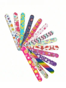 8/4pcs EVA Nail File, Double-Sided Printed Nail Buffers, Nail Care & Manicure Tools Suitable For Women, Great Gift - Multicolor - View 4