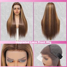 13*6 34 Inch Natural Glueless Lace Front Wig, Brazilian Remy Hair Wavy Curly Lace Closure Wig, 13x4 5*5 Lace Front Wig, Mixed Synthetic Hair Wig, Glueless Lace Closure Wig, Natural Black Color, Suitable For Halloween, Christmas Party And Various Occasions, Excellent Gift For Women - SP4/27 - View 6