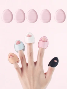 5/10Pcs Mini Finger Puff Foundation Small Air Cushion Powder Sponge Face Concealer BB Cream Cosmetic Applicator Makeup Tools