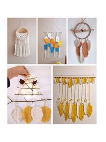 1卷180克钩编棉麻纱线，粗空心棉纱，适用于DIY帽子、包包、手工艺品 - 多款式 - 查看 4