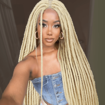 Full Lace Dreadlock Wig Faux Locs Wig Double Full Lace Hand Made Afro Dreads Wig Synthetic Wigs For Women Daily Cosplay Or Party