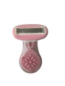 5-Blade Pink Manual Bikini Razor, Portable Hair Removal Device For Underarms, Legs And Bikini Area, Stainless Steel Blades, Replaceable Pink Heads, Great Gift For Girls, Suitable For Beach, Vacation, Travel And Business - Pink - View 10