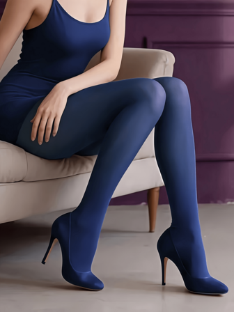 Lyxiga elastiska leggings för kvinnor - hög midja, mjuka, smala, sexiga och bekväma tights, lämpliga för dejtkvällar och urban mode