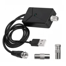 30dB Digital TV Antenna Amplifier - Crystal Clear, Low Noise, USB Powered Booster, Suitable For Smart TV And Cable TV - Black - View 7