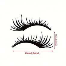 Waterproof Car Headlight Eyelash Stickers, Funny Fake Eyelash Decorative Stickers, Self-Adhesive Car Headlight Stickers, Universal Car Accessories