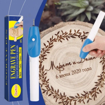 Bolígrafo eléctrico inalámbrico mini, bolígrafo de grabado y tallado de precisión (baterías no incluidas, requiere 2 baterías AA), herramienta de grabado de escritura de nombres, bolígrafo de grabado de plástico portátil, bolígrafo de grabado eléctrico confiable, adecuado para manualidades DIY, grabado de etiquetas de mascotas