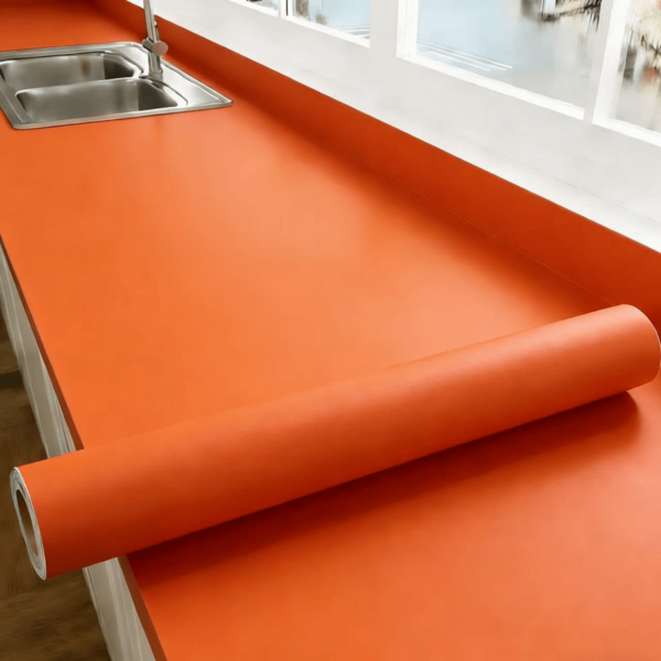 1 Roll Vinyl Wallpaper, Peel And Stick, Matte Self-Adhesive, Textured, Random Pattern, Easy To Install, Suitable For Cabinet, Bedroom, Living Room Wall Decor, Furniture Renewal