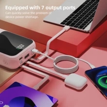 XBJ Sạc dự phòng màu hồng 10000mAh - Sạc nhanh PD20W, tích hợp đèn pin, pin dự phòng thiết yếu cho điện thoại khi đi du lịch. Tương thích với iPhone/Android. Hoàn hảo cho kỳ nghỉ hè, du lịch ngoài trời, cắm trại và dự phòng khẩn cấp. Quà tặng cho nam giới, gia đình, bạn bè, sinh nhật. (Hiển thị dung lượng pin) (Màu hồng) Quà tặng ngày Valentine - Bột Nữ Thần - Xem 4
