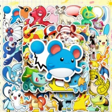 50pcs  Cartoon Graffiti Stickers - Waterproof DIY Stickers | Suitable For Water Bottles, Luggage And Decoration - Multicolor - View 3