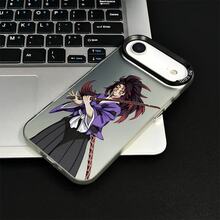 Funda para teléfono Versión linda de Giyu Tomioka,Compatible con iPhone 17, 16, 15, 14, 13, 12, 11 Pro Max, XS Max, 7, 8 Plus,  S y A, , OPPO y VIVO. Diseño ligero, antideslizante y a prueba de golpes, con elegante funda con marco para lente. - Plateado - Ver 3