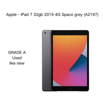  Apple - IPad 7 32gb 2019 4G Space Grey (A2197),GRADE A, Used, Like New