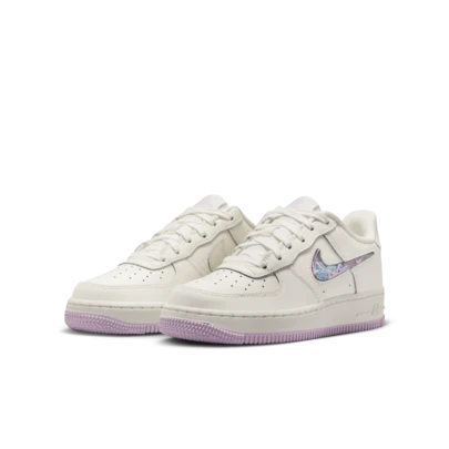 Nike Air Force 1 Casual Sneakers For Big Kids, White, Teenager, IQ9795-151