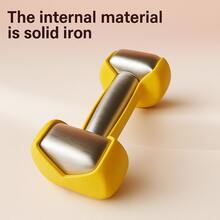 2piezas Mancuernas Pesas para Hacer Ejercicio Gym y Casa,0.5/1/2/3/4/5/6KG Mancuernas - Amarillo - Ver 8