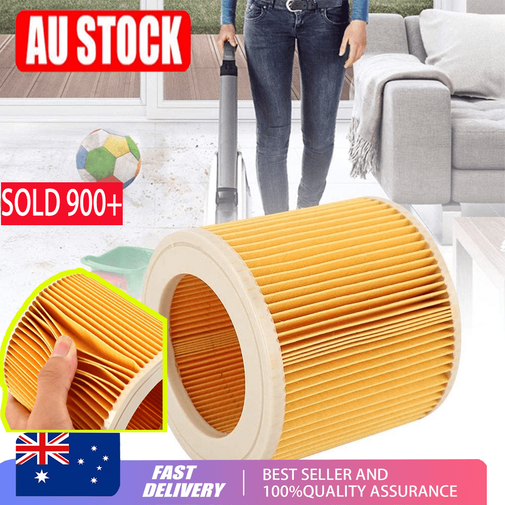 2x Cartridge Filter For Karcher WD WD2 WD3 Series Wet & Dry Vac Vacuum Cleaner