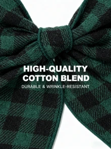 3/1pc Set Multicolor Plaid Bow Decor Large Satin Snap Hair Clips For Women