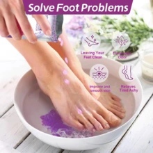 4pcs/Set Foot Care,Foot Bath Soaking Salt,For Deep Moisturizing, Softening & Smoothing Feet - Relaxing Foot Soak For Home, Spa, Travel ,Skincare Lovers, Sea Salt For Bath, Bath Bomb, Bath Product - Lavender - View 2