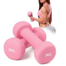 2piezas Mancuernas Pesas para Hacer Ejercicio Gym y Casa,0.5/1/2/3/4/5/6KG Mancuernas - Rosa - Ver 12