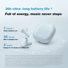 Xiaomi Redmi Buds 6 Lite With 12.4mm Dynamic Driver Unit, Built-In 480mAh Battery For Up To 36 Hours Of Playback. It Supports AAC Codec For High-Quality Audio, And Features Call Noise Cancellation, Making It Suitable For Sports Like Running And Cycling. - Multicolor - View 3