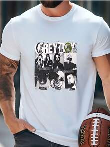 Mens Greyday 2025 Tour Tshirt, G59 Suicideboy Bones Germ Ramirez, Hip Hop Music Tour Merch, Concert Tee, Vintage Style Band Shirt T-Shirt - 白色 - 查看 1