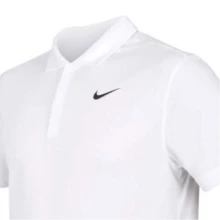 Áo Polo thể thao ngoài trời Nike Court Dri-FIT Logo màu trơn, màu trắng - trắng - Xem 5
