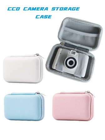 1 pieza Bolsa compacta y portátil para cámara digital, ideal para entusiastas de la fotografía al aire viajeros, se puede usar como bolsa para cargador, bolsa digital de oficina, bolsa para cables de cámara, organizador de cables electrónicos, bolsa de almacenamiento para batería portátil, bolsa de viaje para cámara con estilo de billetera, impermeable y de gran capacidad - Solo empaque