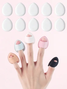 5/10Pcs Mini Finger Puff Foundation Small Air Cushion Powder Sponge Face Concealer BB Cream Cosmetic Applicator Makeup Tools
