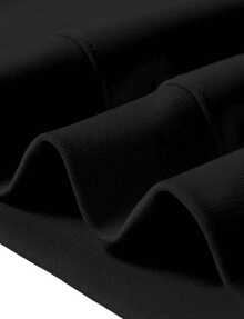 SD2016 Black Regular Fit Men High-Quality Fabric For Casual & Athletic Wear, Hoodie, Everyday Comfort - 黑色 - 查看 5